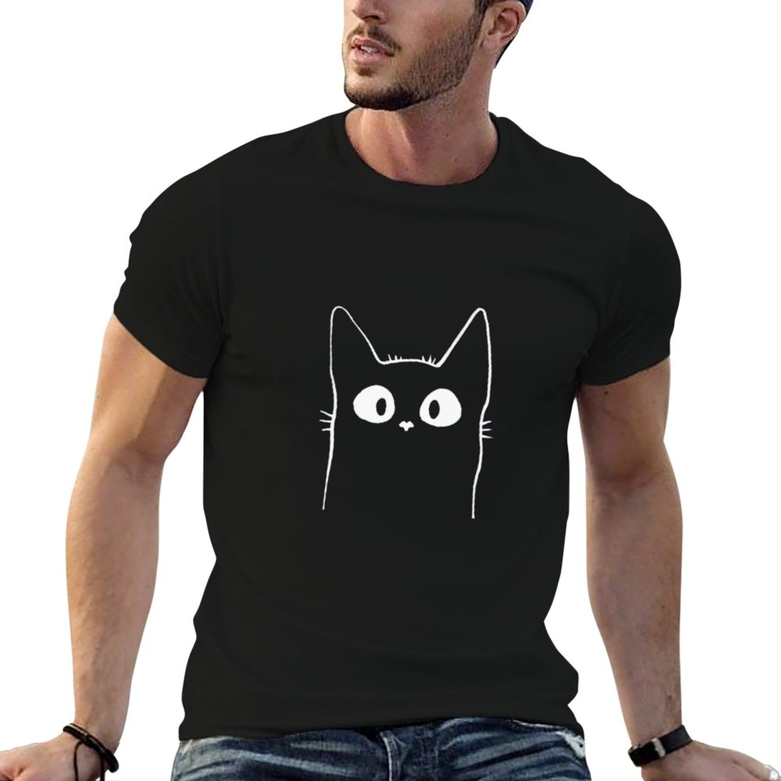 Luxury Watch In China - Cat Watching Sunset Scene T Shirt