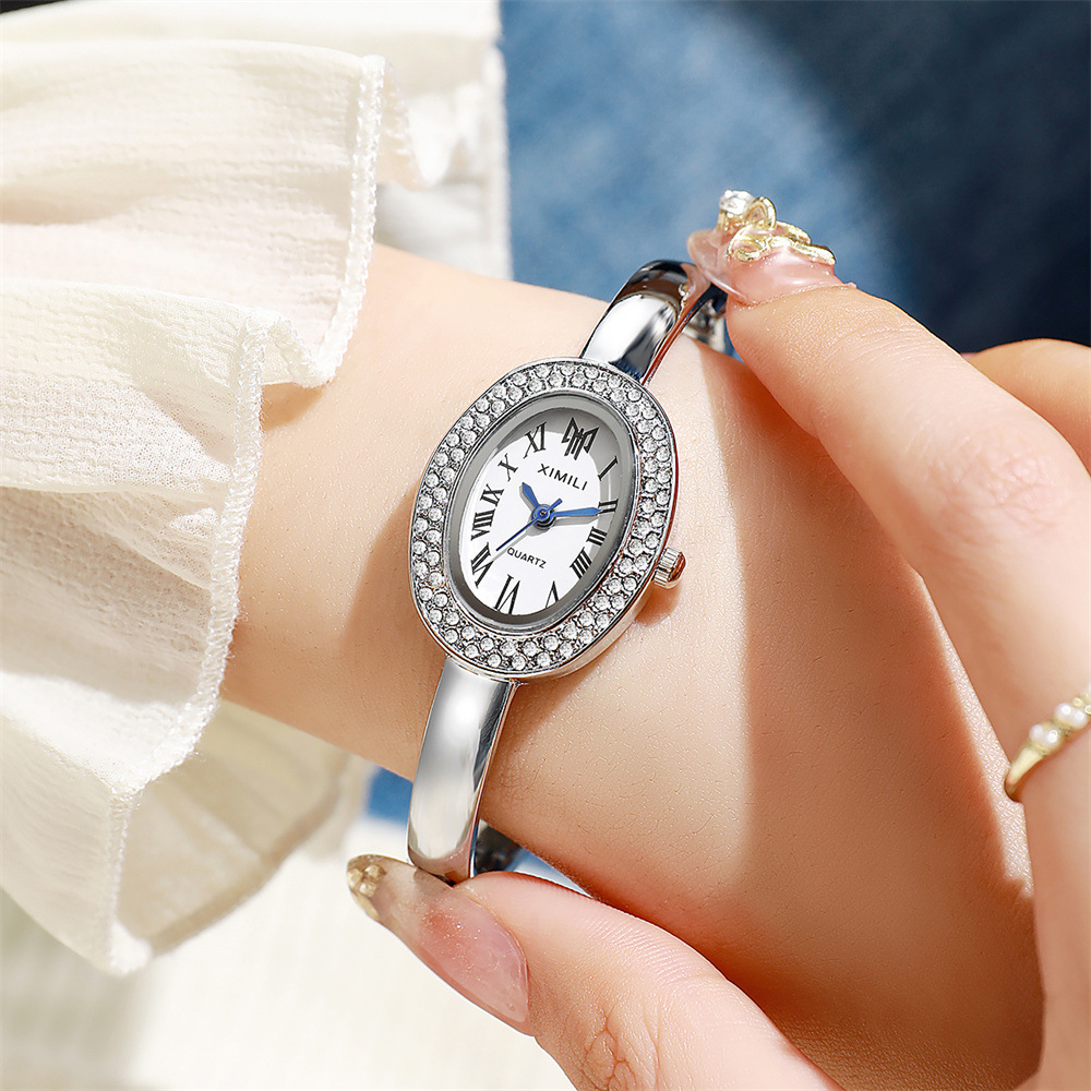 Luxury Watch Diamond - New Oval Women's Bracelet Watch Full