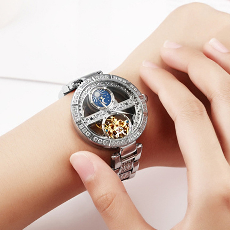 Automatic Pilot Watch - Ladies Watch Automatic Woman Luxury Fashion