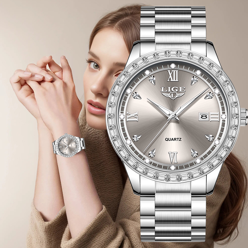 Luxury Watch Collection - LIGE quartz wristwatch 2026 luxury women's