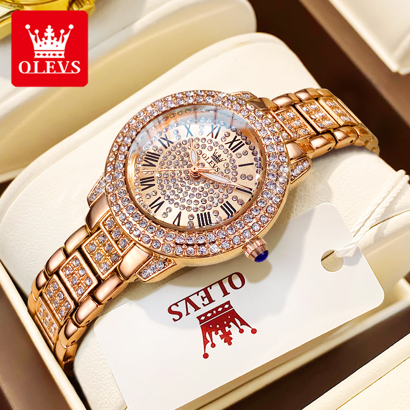 Luxury Watch Diamond - OLEVS 9943 Luxury All Diamond Original