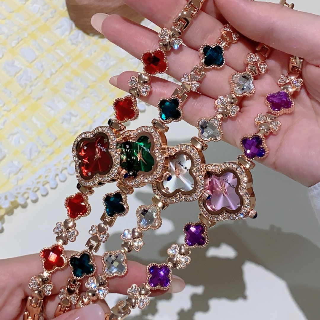 Fashion Clover bracelet Women' - Luxury Watch Diamond avis et prix