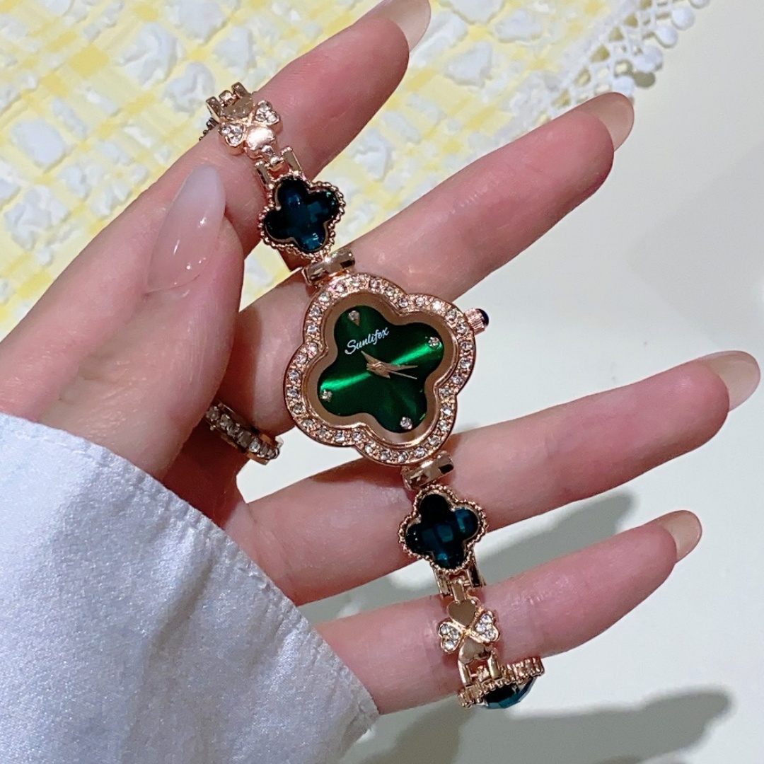 Fashion Clover bracelet Women' - Luxury Watch Diamond avis et prix