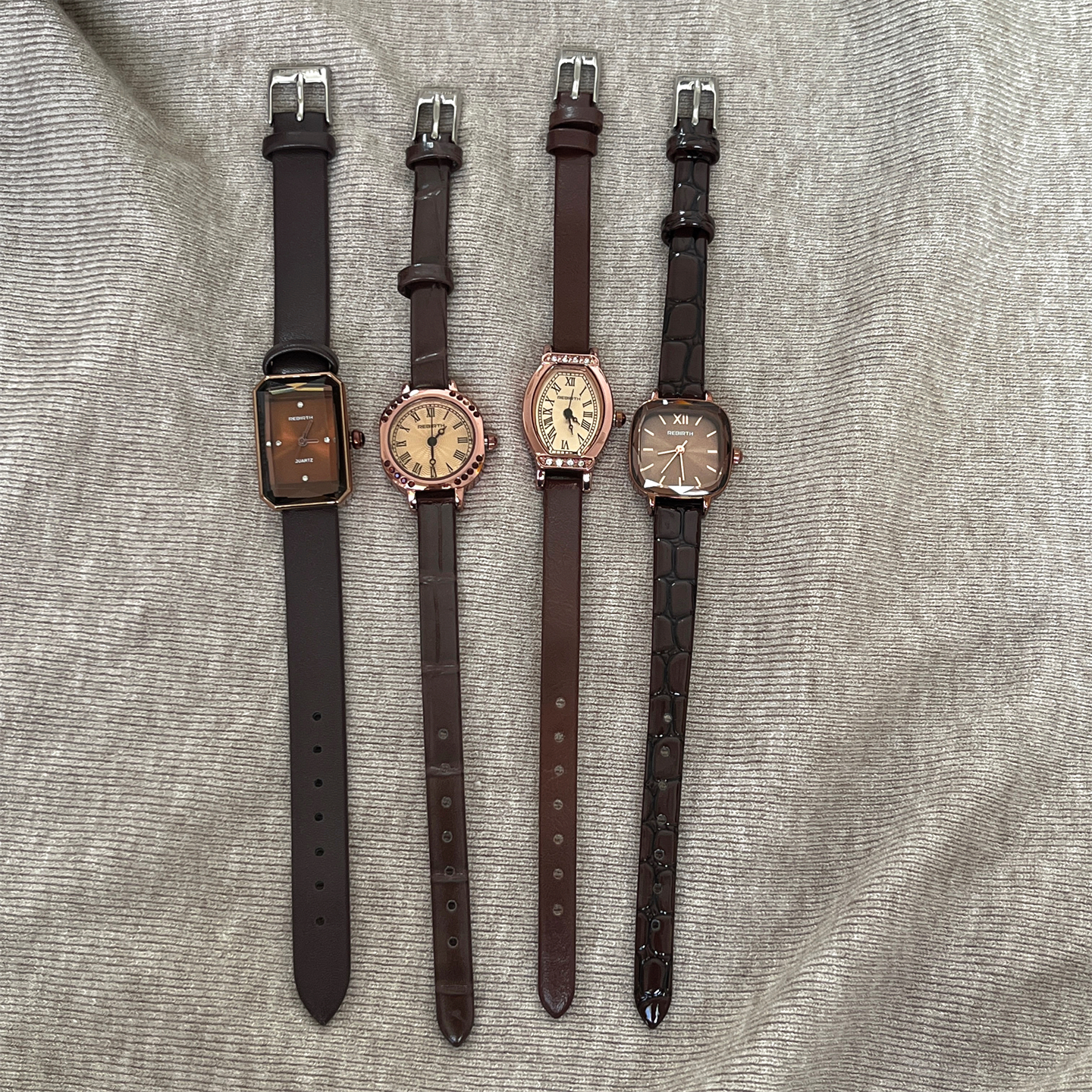 Brown retro square watch femal - Luxury Watches avis et prix