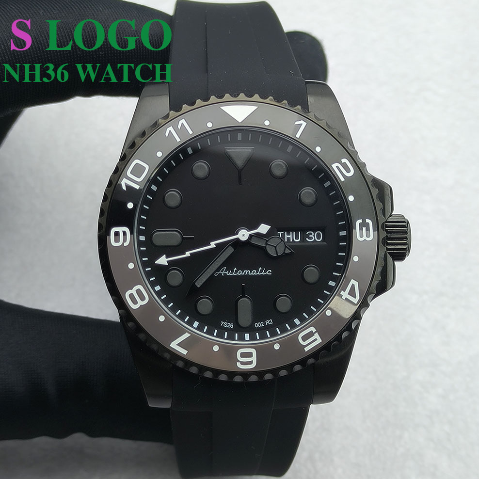 40MM NH36 Watch Black Men's St - Perpetual Calendar Watch avis et prix