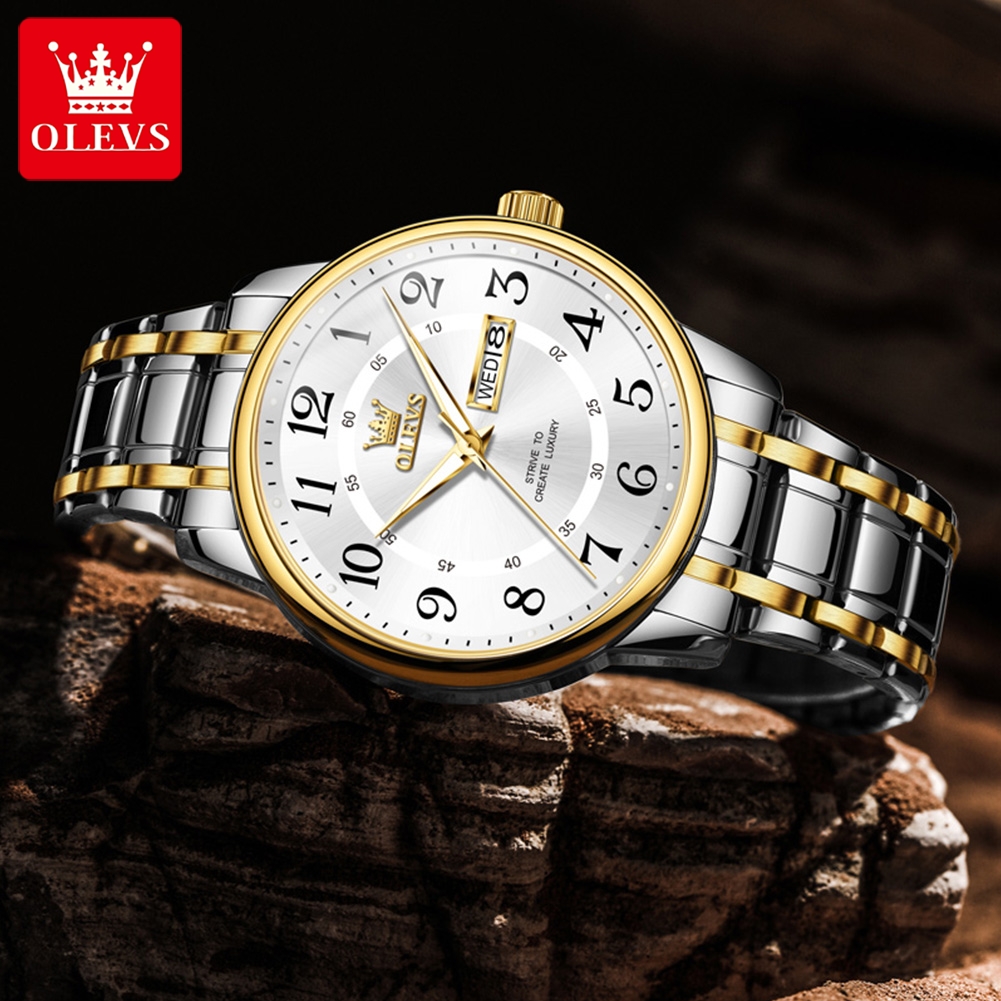 OLEVS Casual fashion men's wat - Luxury Watch Brand avis et prix