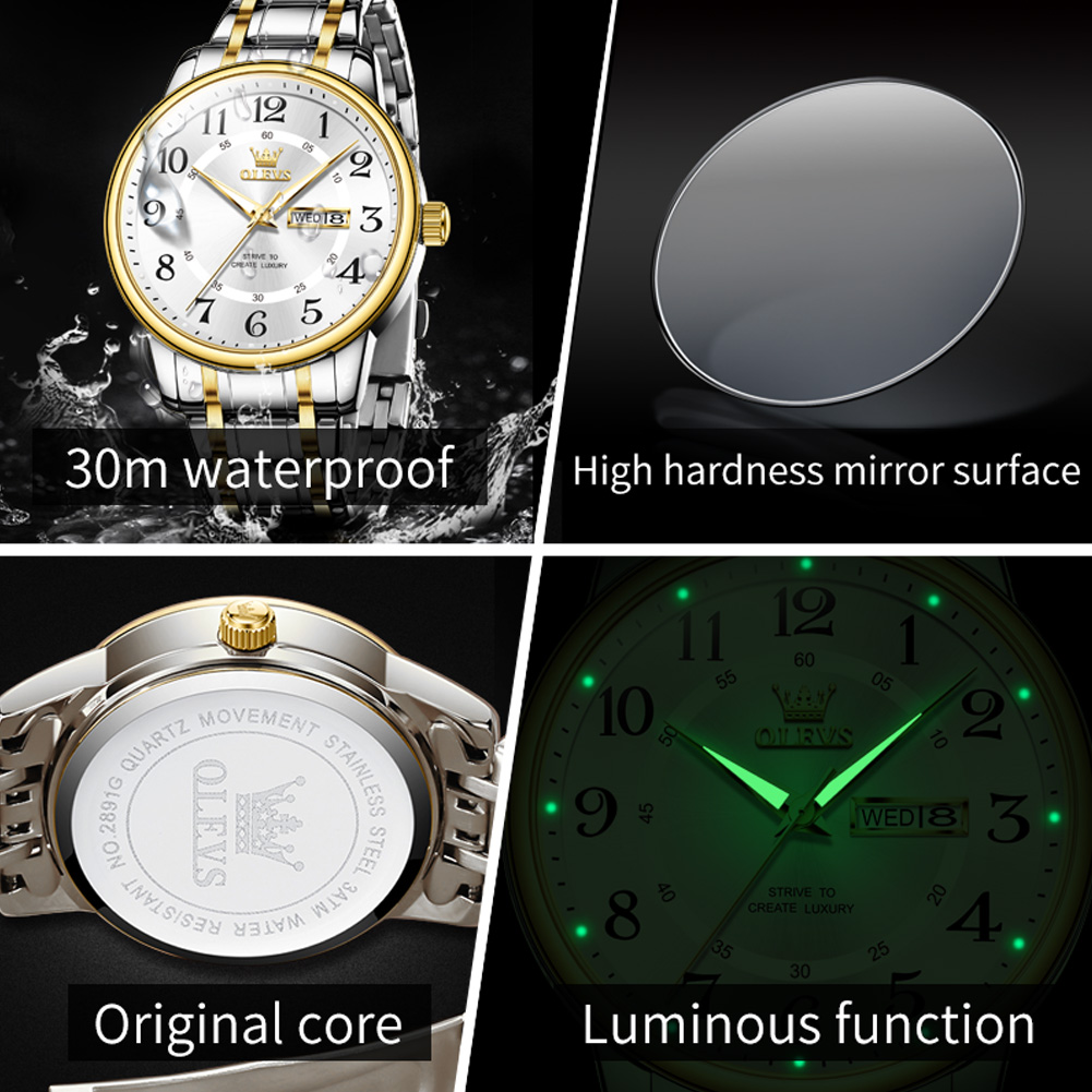 OLEVS Casual fashion men's wat - Luxury Watch Brand avis et prix