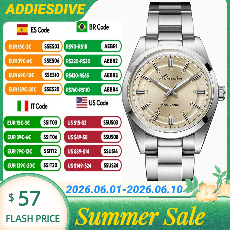 ADDIESDIVE Super Luminous Japa - Luxury Watches avis et prix