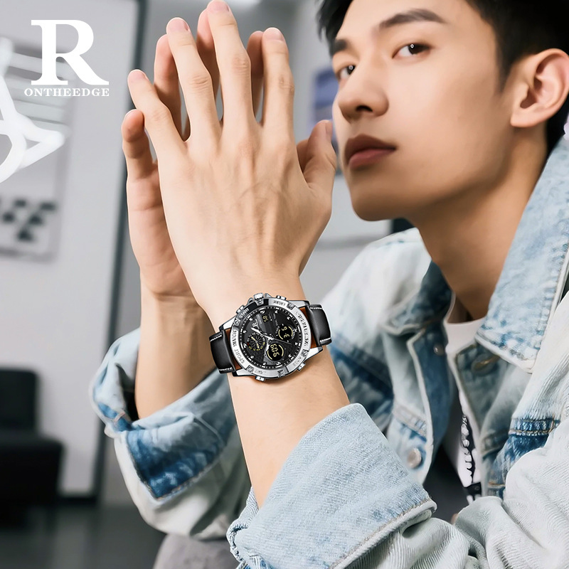 Fashion Men’s Big Face Quartz  - Perpetual Calendar Watch avis et prix