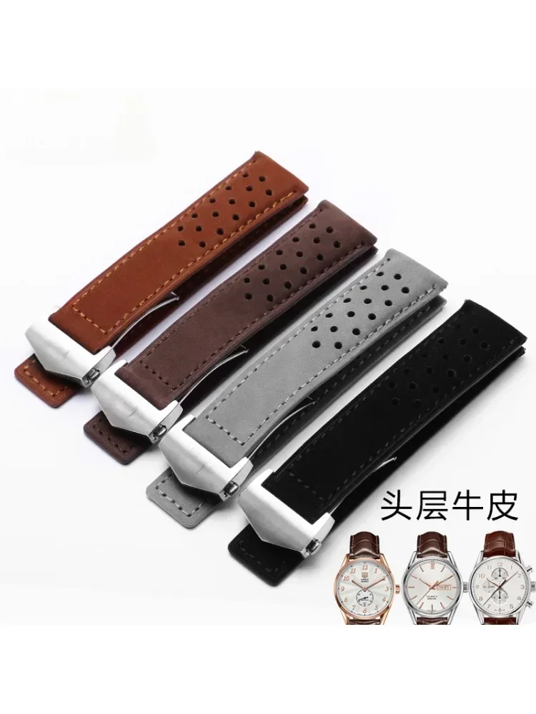 Genuine Leather Watch Strap fo - Tag Heuer Is Luxury Watch avis et prix