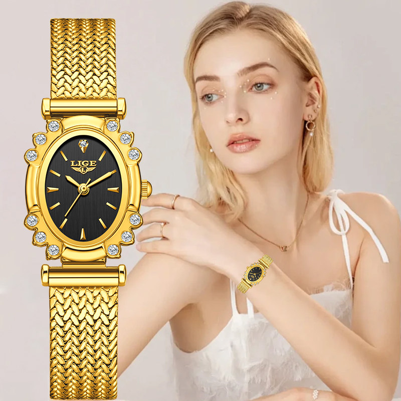 LIGE Elegant Quartz Watches fo - Luxury Watch Diamond avis et prix