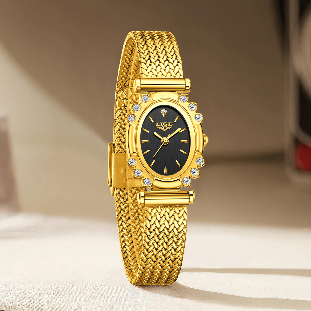 LIGE Elegant Quartz Watches fo - Luxury Watch Diamond avis et prix
