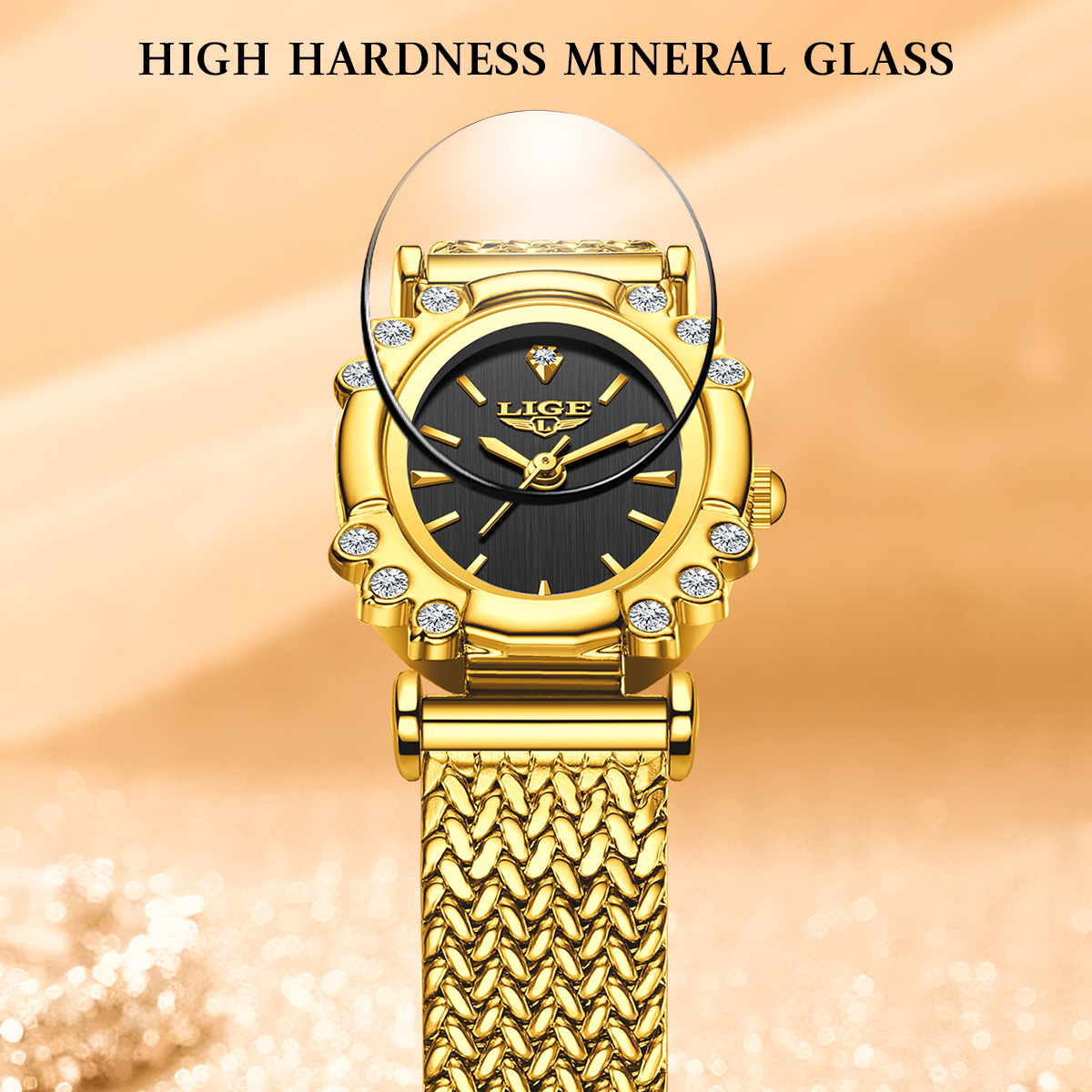 LIGE Elegant Quartz Watches fo - Luxury Watch Diamond avis et prix