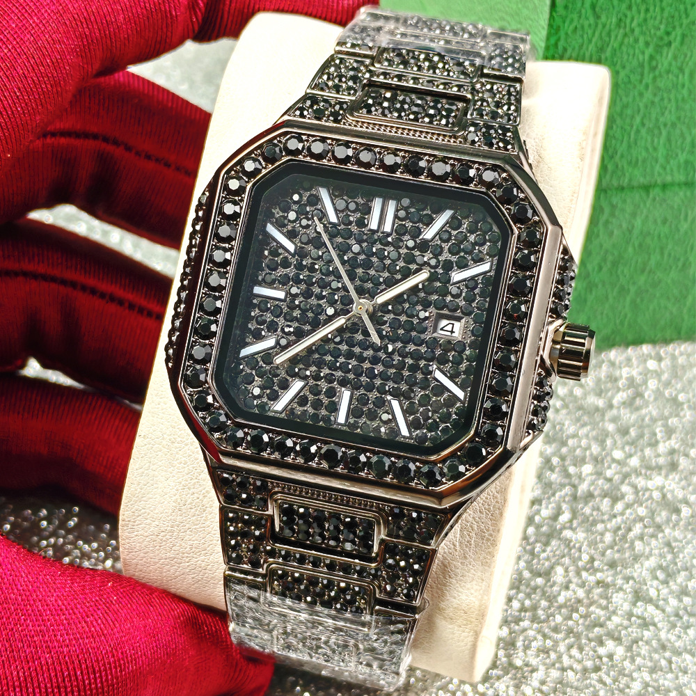 Luxury Square Ice Diamond Quar - Luxury Watch Diamond avis et prix