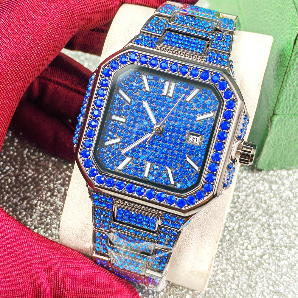 Luxury Square Ice Diamond Quar - Luxury Watch Diamond avis et prix