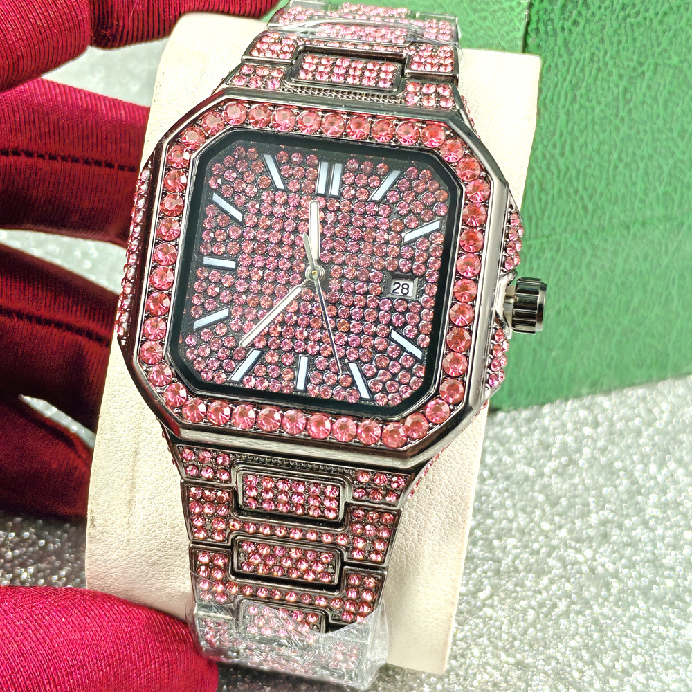Luxury Square Ice Diamond Quar - Luxury Watch Diamond avis et prix