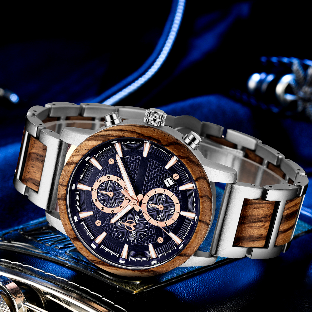Alloy & Wood Combined Strap Wa - Luxury Watch Unique avis et prix