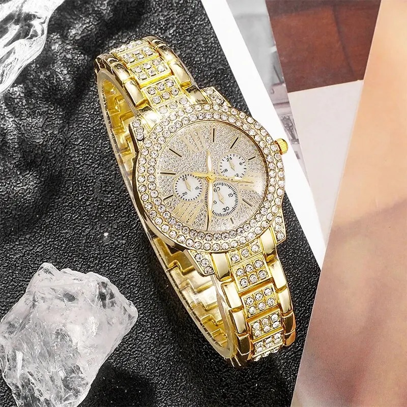 Women's Quartz Watch Gold Luxu - Luxury Watches avis et prix