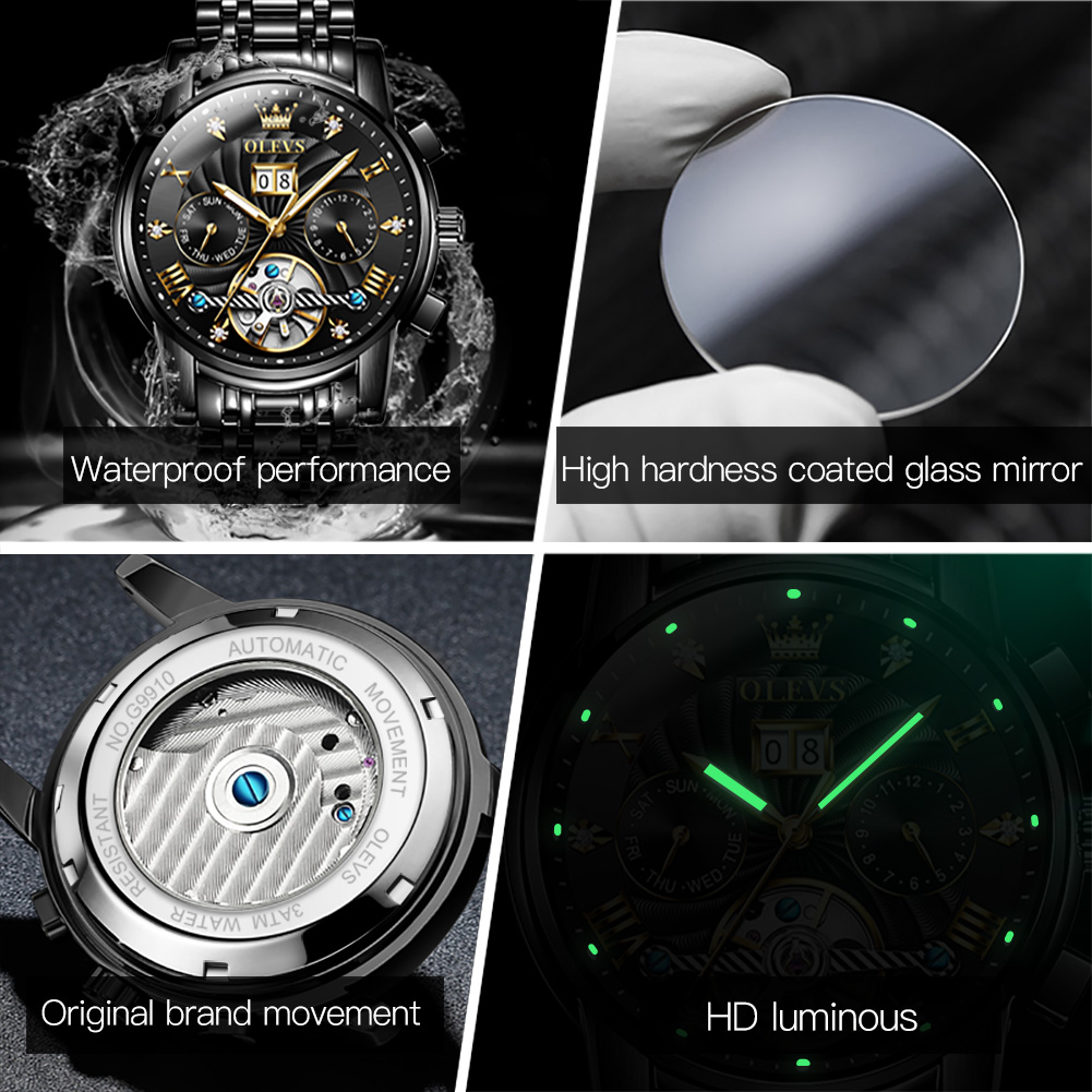 OLEVS Classic Men's Watches To - Automatic Pilot Watch avis et prix