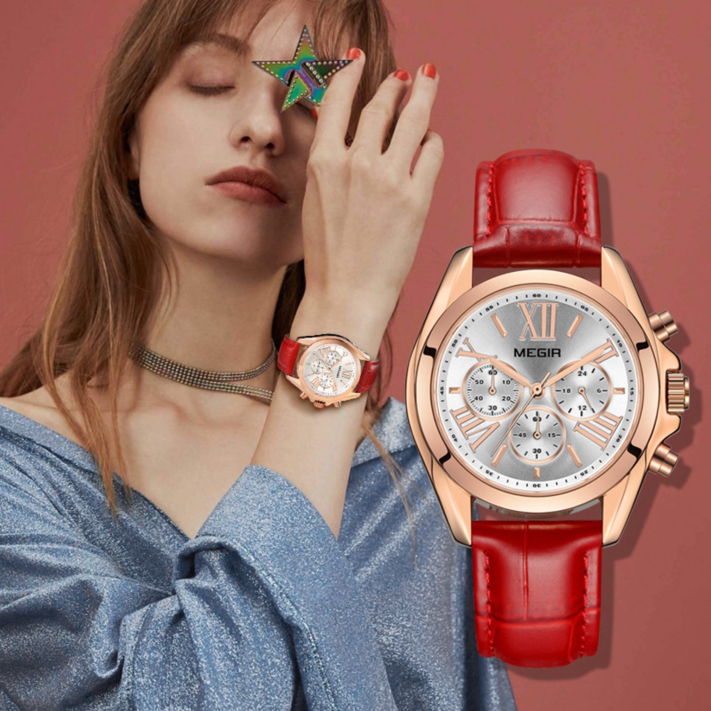 MEGIR New Luxury Leather Watch - Luxury Watch Brand avis et prix