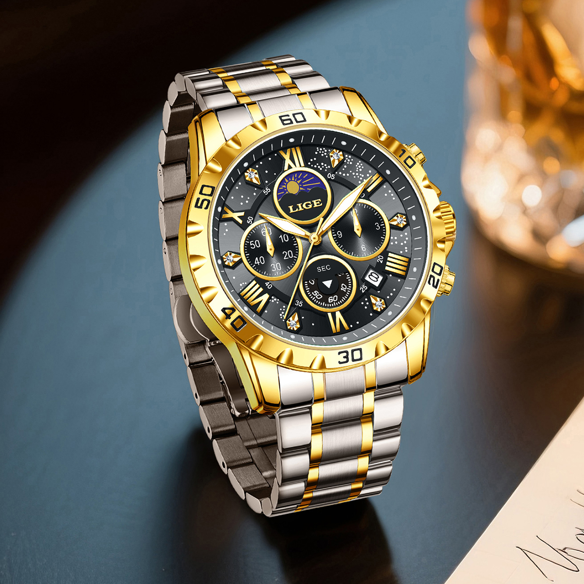 LIGE Top Brand Luxury Quartz M - Luxury Watch Brand avis et prix