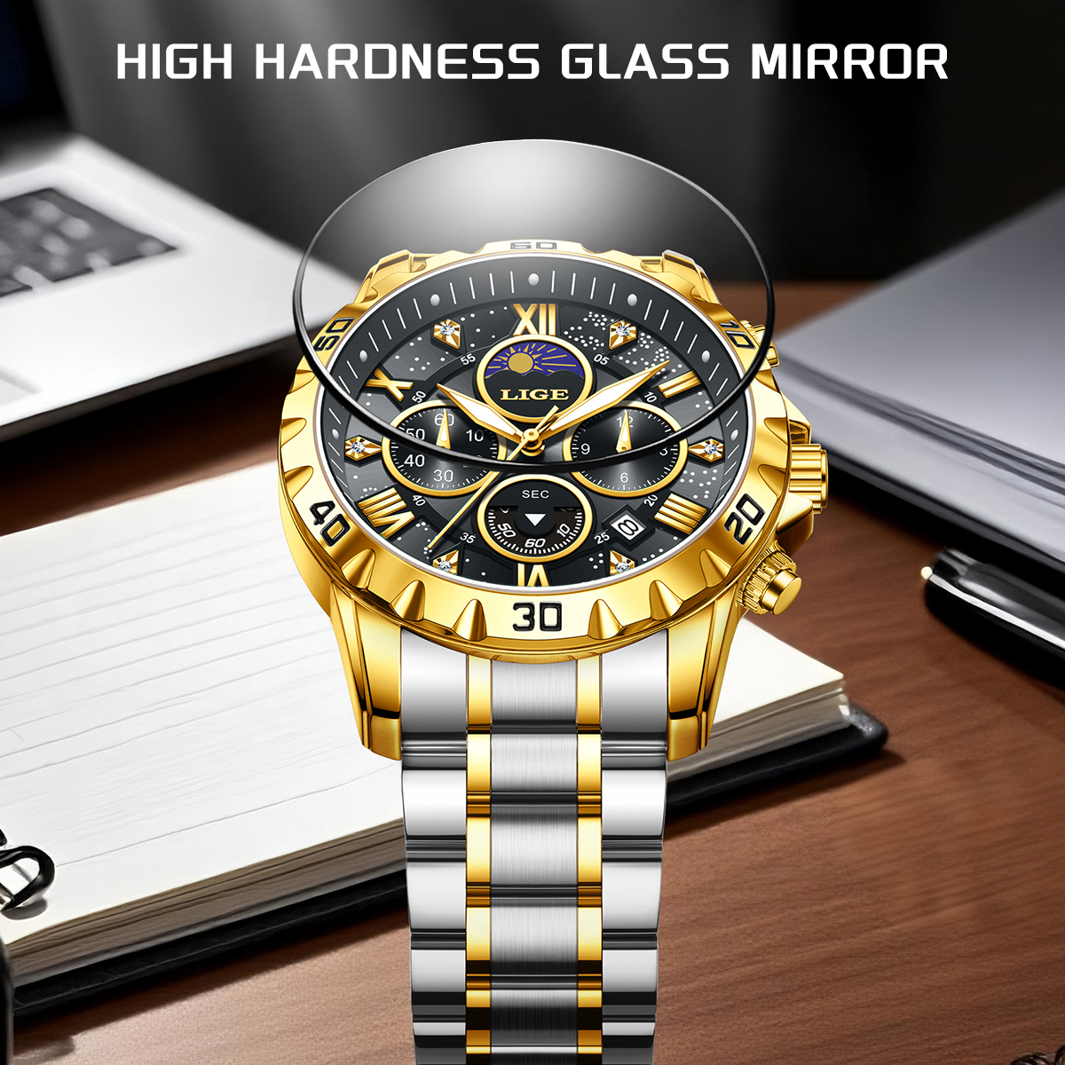 LIGE Top Brand Luxury Quartz M - Luxury Watch Brand avis et prix