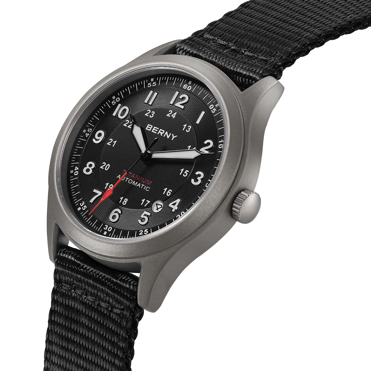 BERNY Titanium Automatic Men's - Automatic Pilot Watch avis et prix