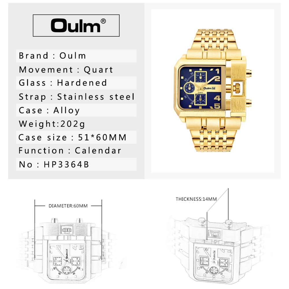 Oulm 3364 Luxury Brand Watch S - Luxury Watch Unique avis et prix