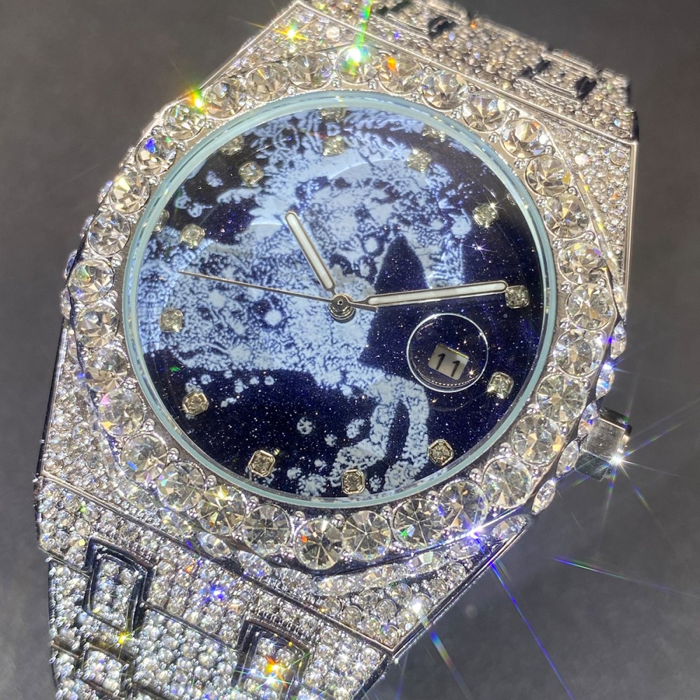 2026 Hip Hop Mens Quartz Watch - Luxury Watch Diamond avis et prix