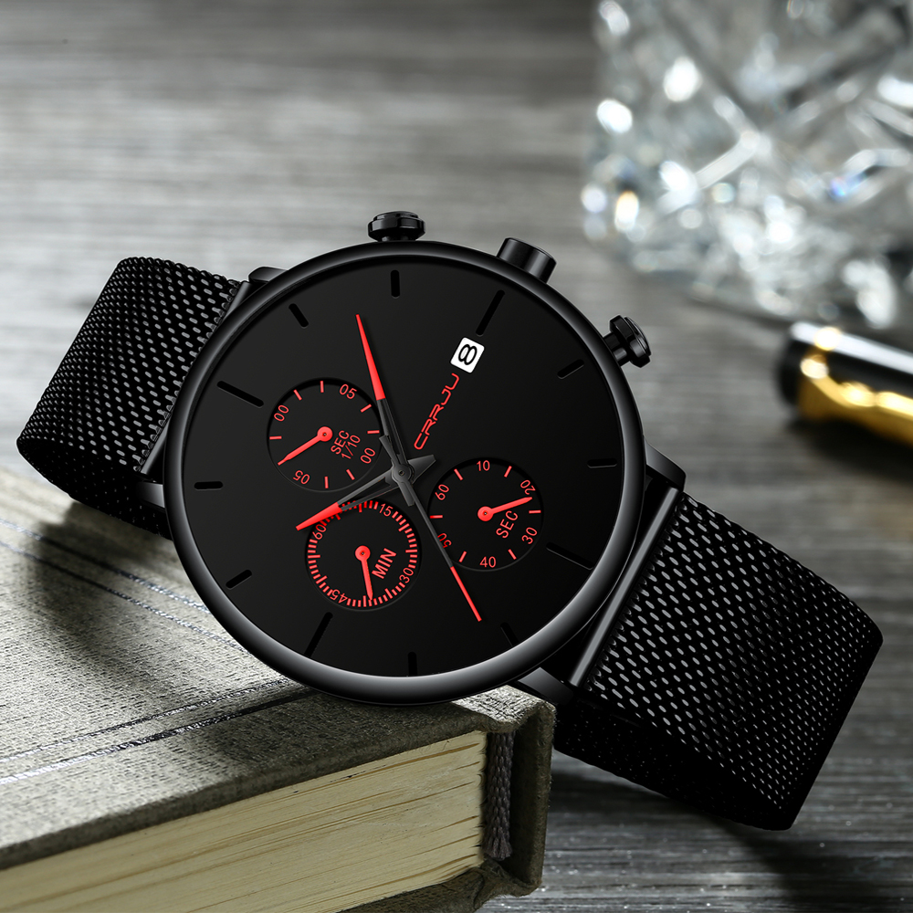 CRRJU Mens Watches Luxury Spor - Luxury Watch Unique avis et prix
