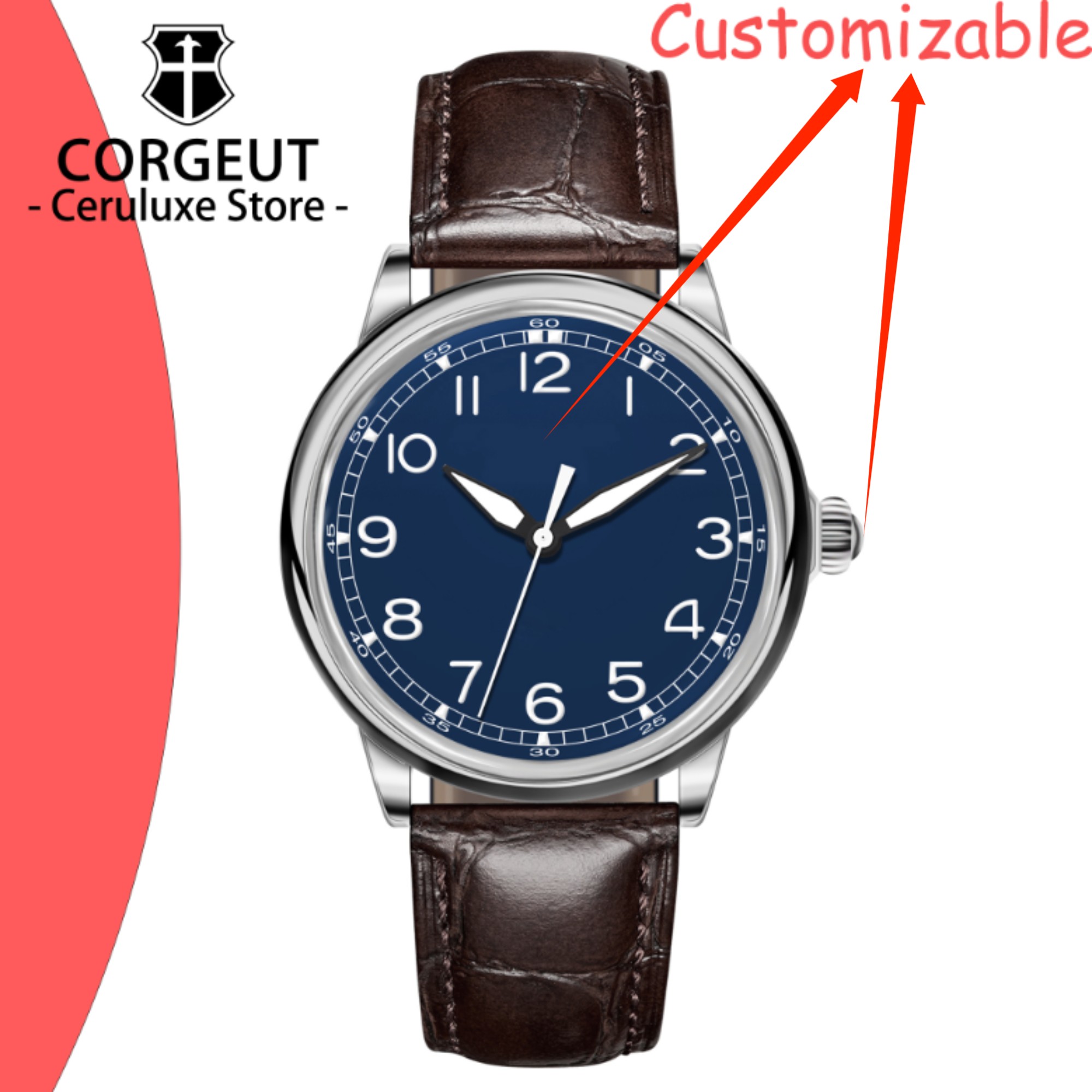 CUSTOM Logo 41mm MIYOTA8215 Au - Luxury Watch Collection avis et prix