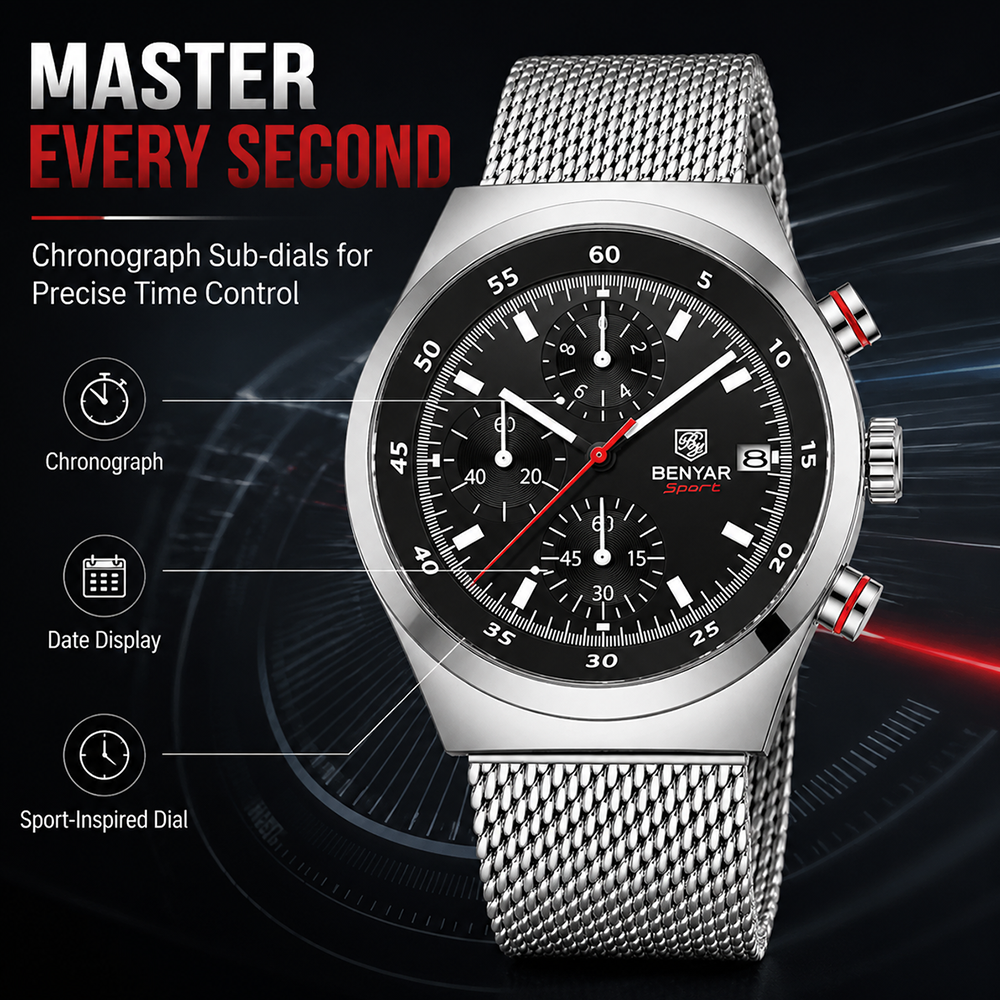 BENYAR Top Luxury Brand Men's  - Luxury Watch Brand avis et prix