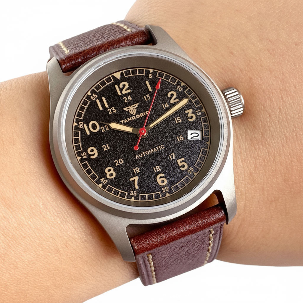Customized Watch Titanium NH35 - Automatic Pilot Watch avis et prix